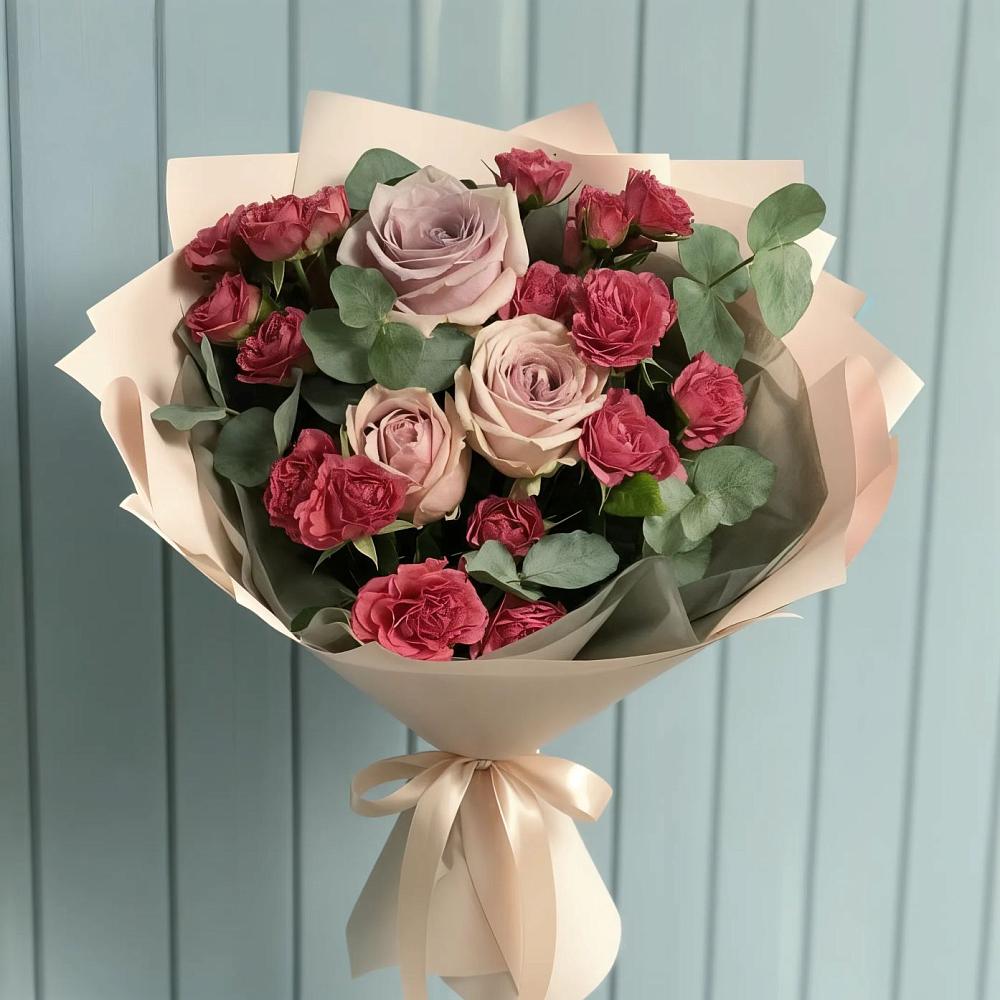Букет цветов из: Гвоздики и Розы в Каменск-Уральском
