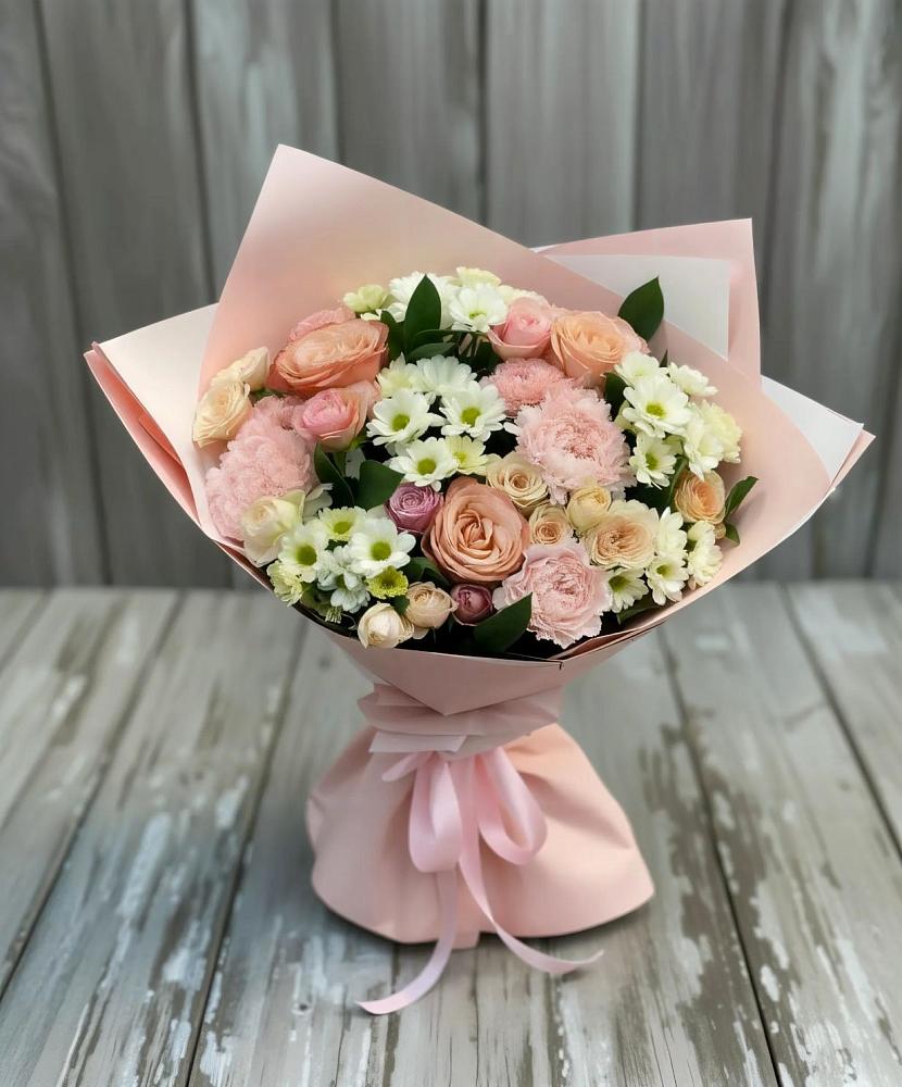 Букет цветов из: Гвоздики, Розы и Хризантемы в Каменск-Уральском