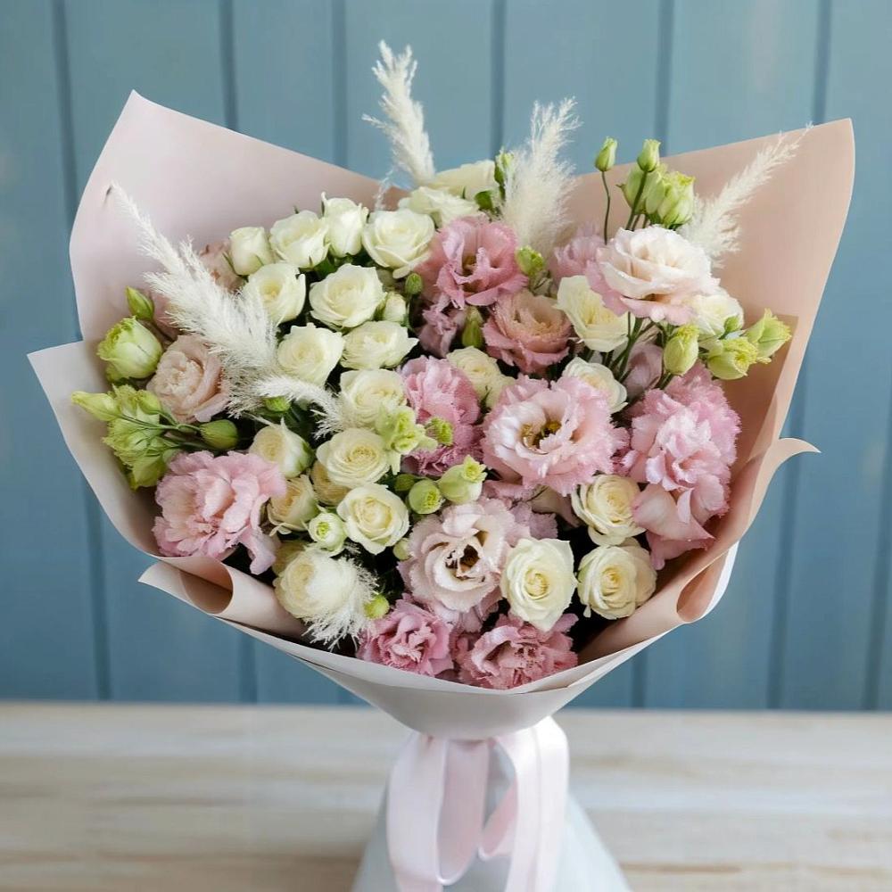 Букет цветов из: Альстромерии и Розы в Каменск-Уральском