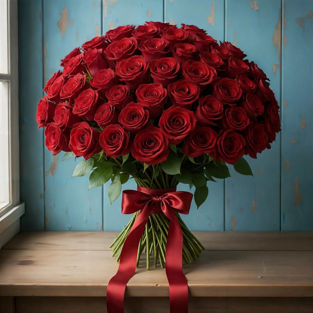 Букет Красные розы Блэк Меджик в Каменск-Уральском