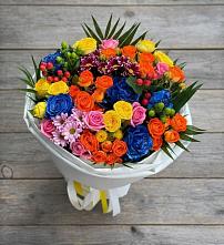 Букет цветов из:  Розы и Хризантемы в Каменск-Уральском