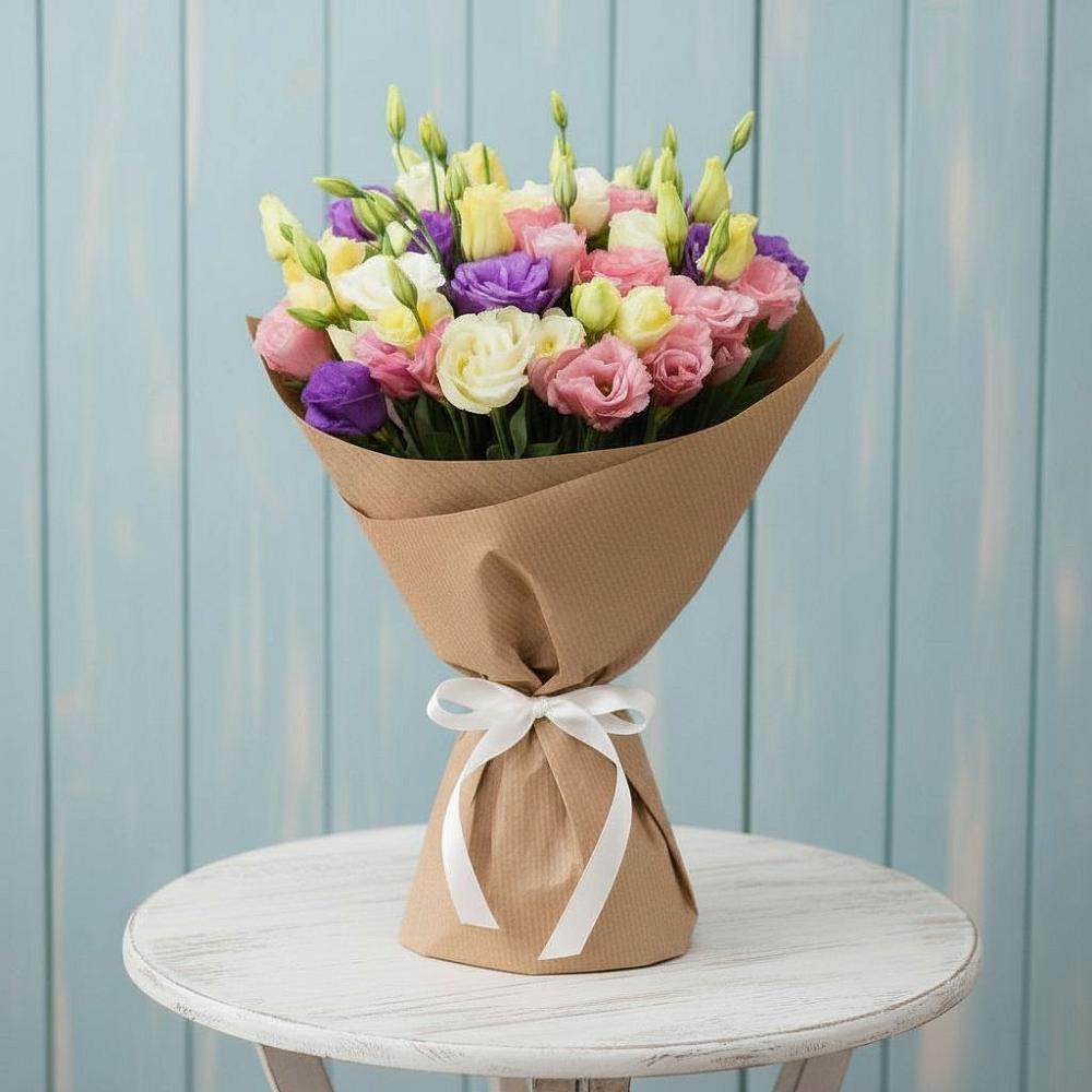 Букет цветов из: Лизиантусы в Каменск-Уральском