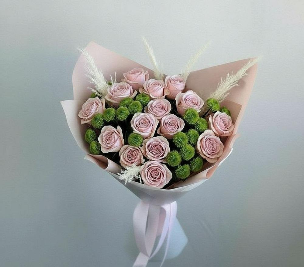 Букет цветов из: Розы и Хризантемы в Каменск-Уральском