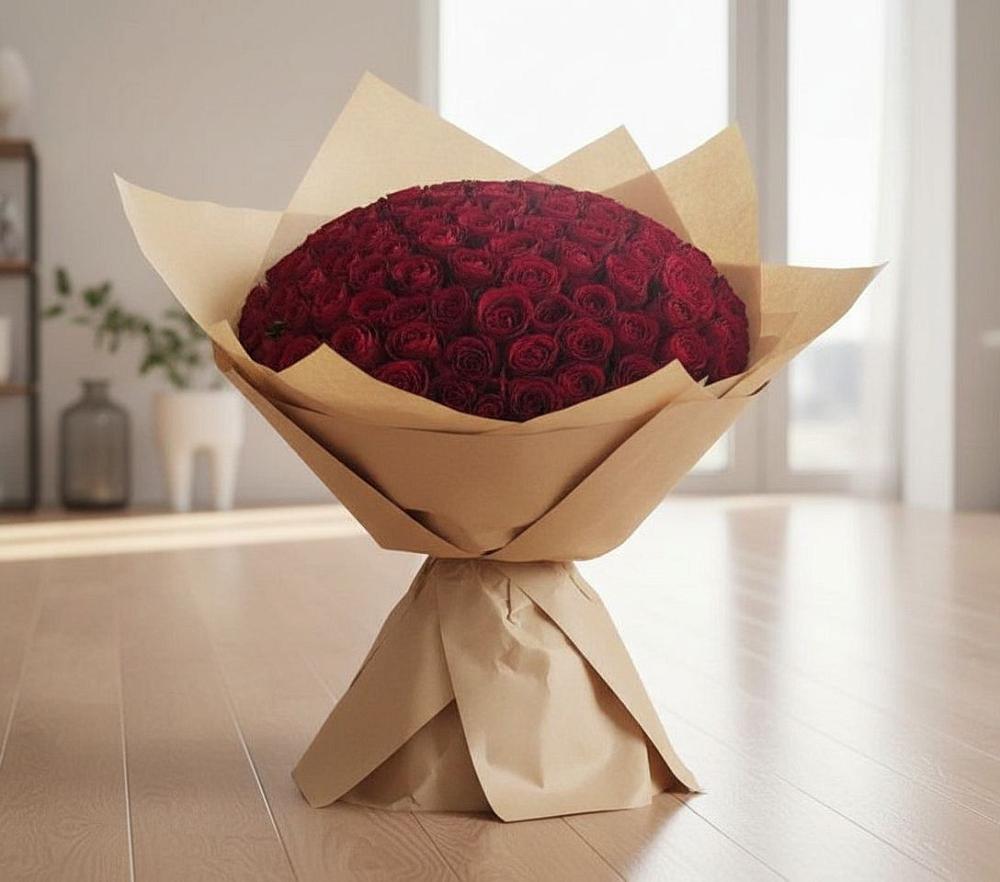 Букет 101 Красная роза в Каменск-Уральском