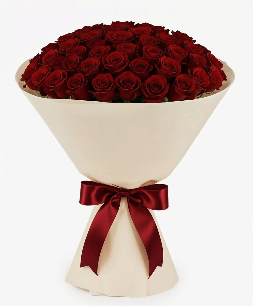 Букет 101 Бордовая роза Блэк Бакарра в Каменск-Уральском