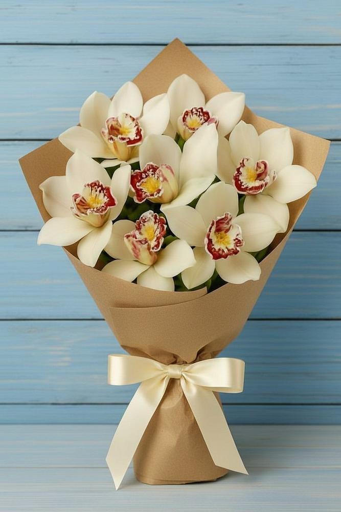 Букет цветов из: Орхидеи и Розы в Каменск-Уральском